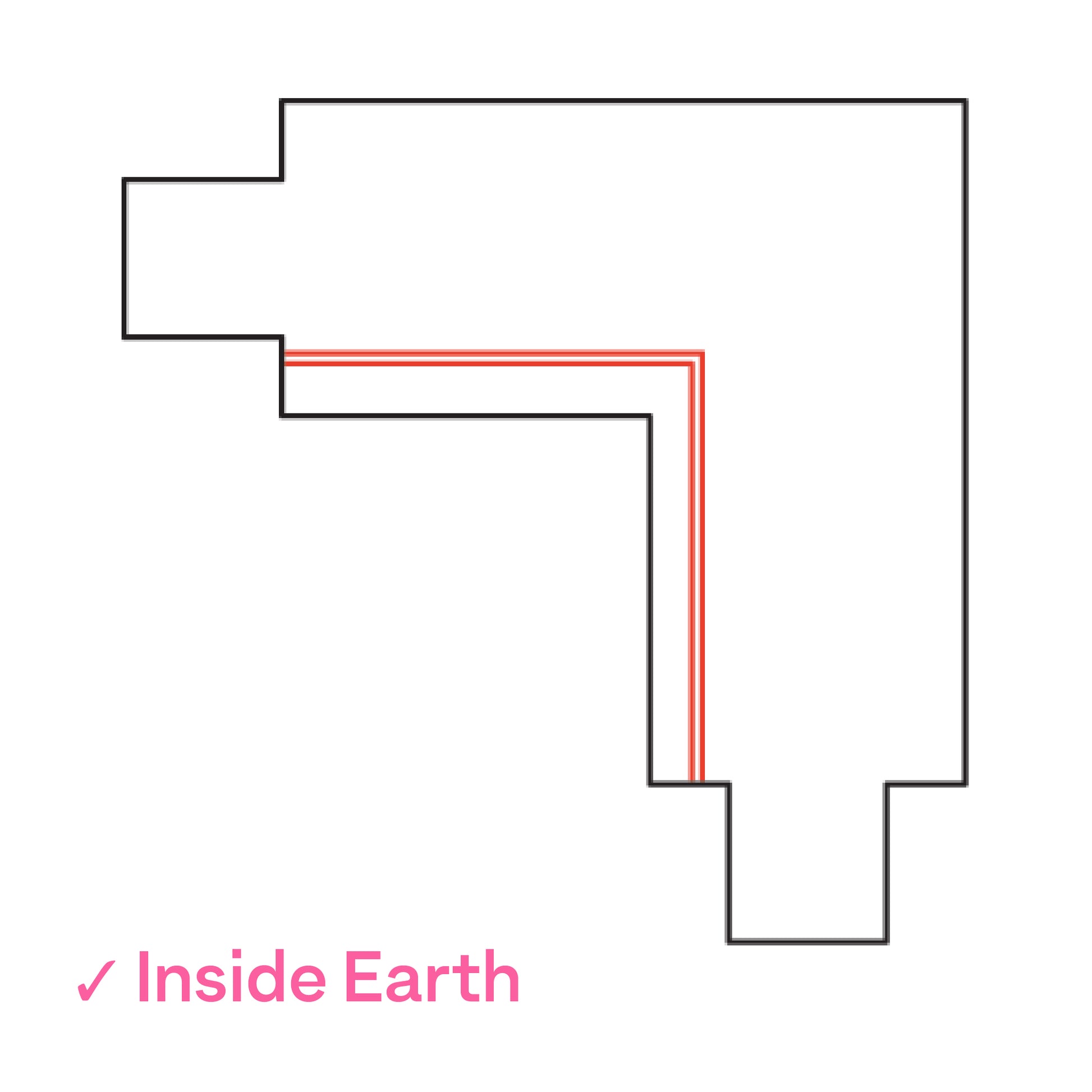 Global DALI 3 Circuit Lighting Track Black L Coupler, Inside earth by Nordic Aluminium <XTSC634-2>