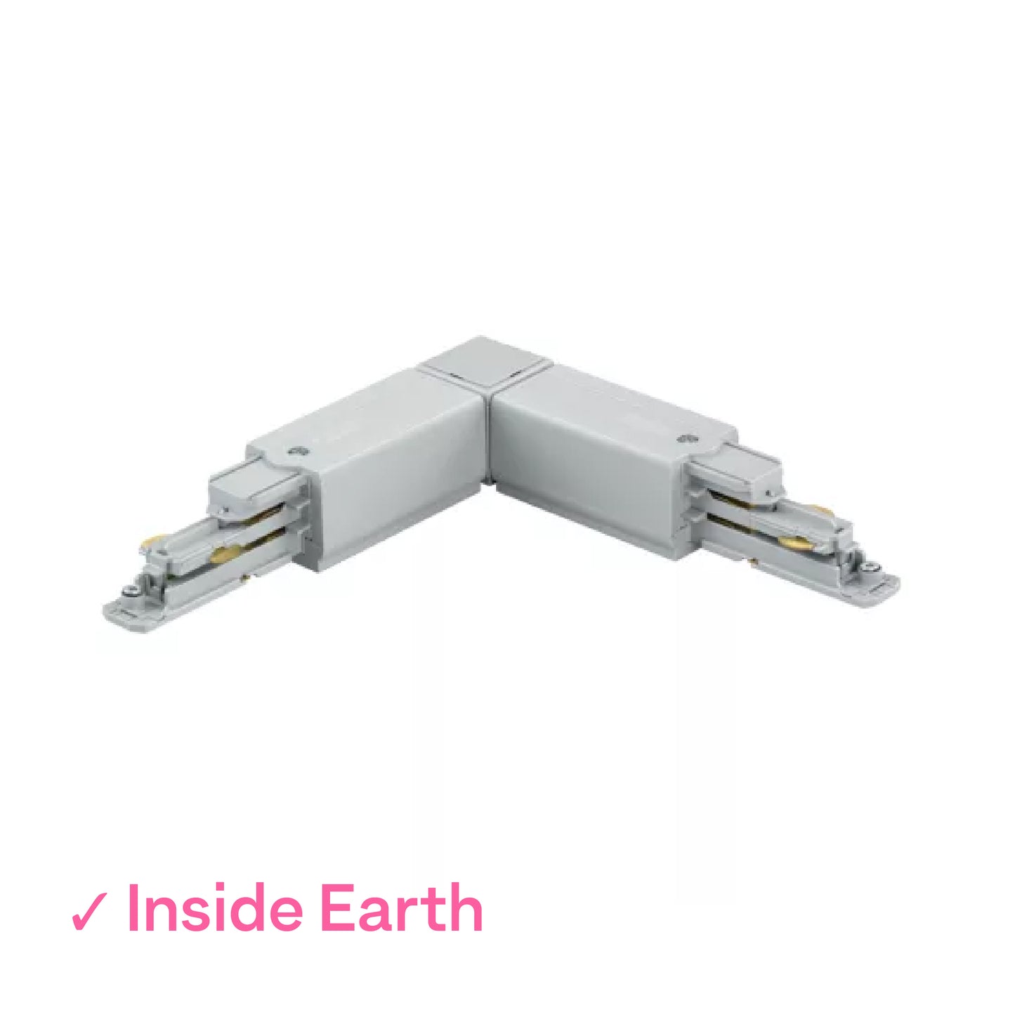 Global DALI 3 Circuit Lighting Track L Grey Coupler, Inside earth by Nordic Aluminium <XTSC634-1>