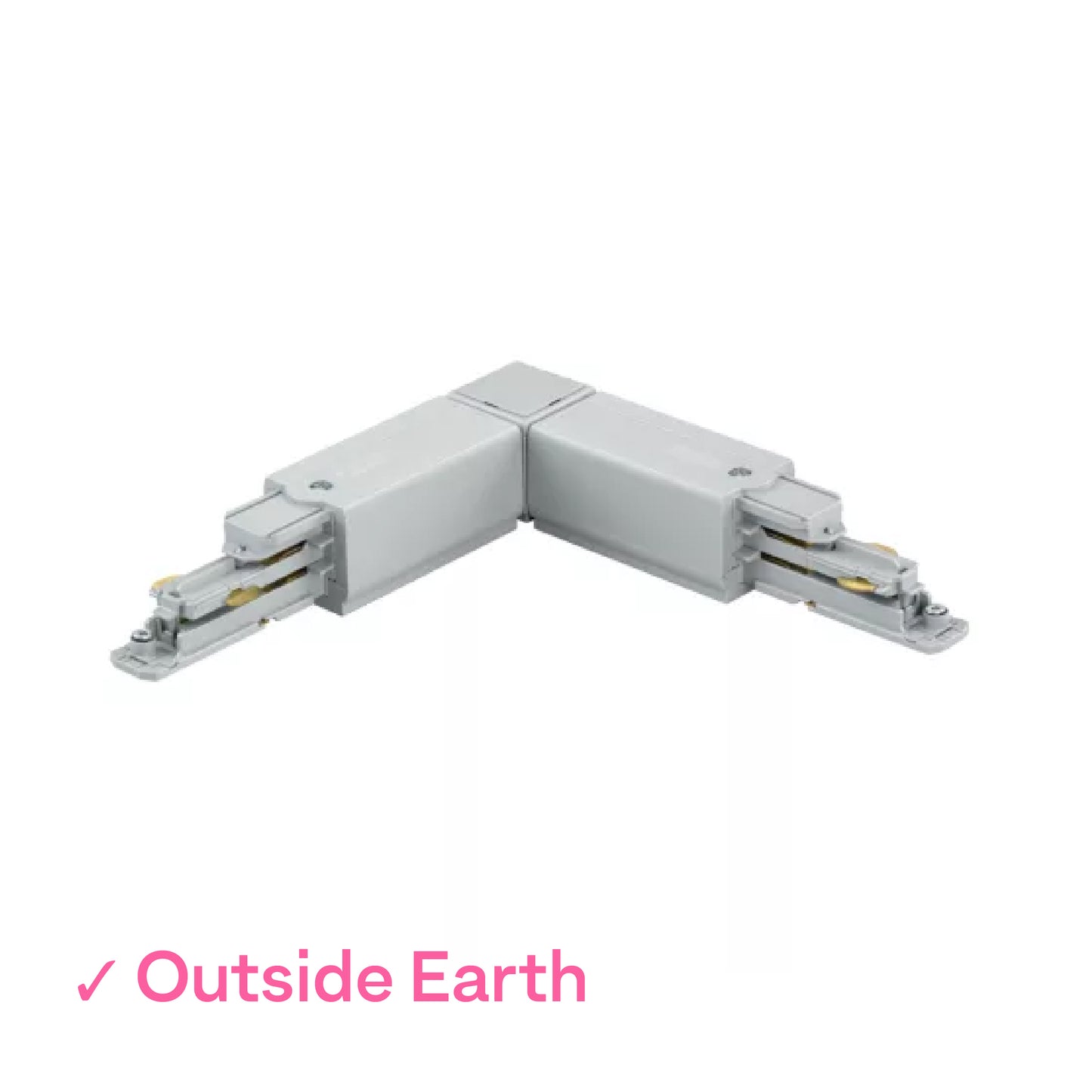 Global DALI 3 Circuit Lighting Track L Grey Coupler, Outside earth by Nordic Aluminium <XTSC635-1>