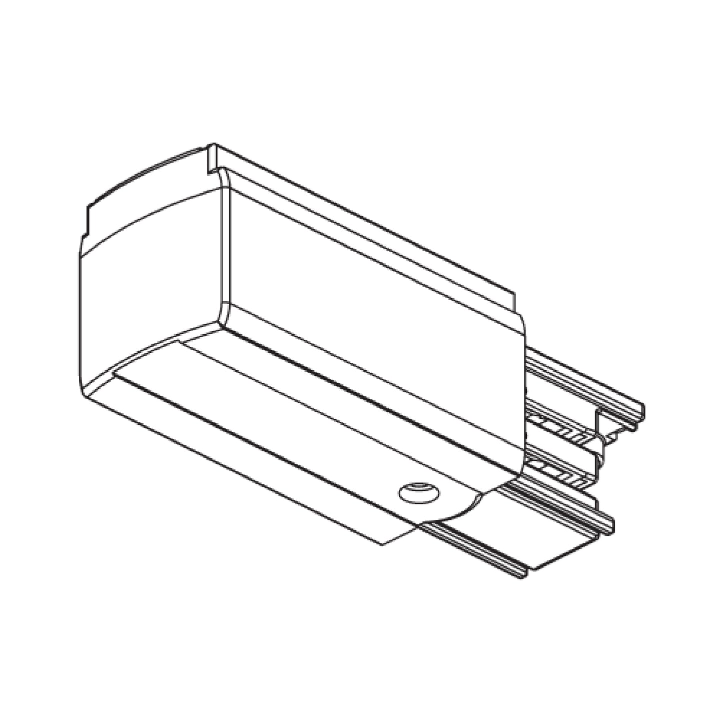 Global DALI 3 Circuit Lighting Track Black Plastic Live Feed by Nordic Aluminium <XTSC611-2>