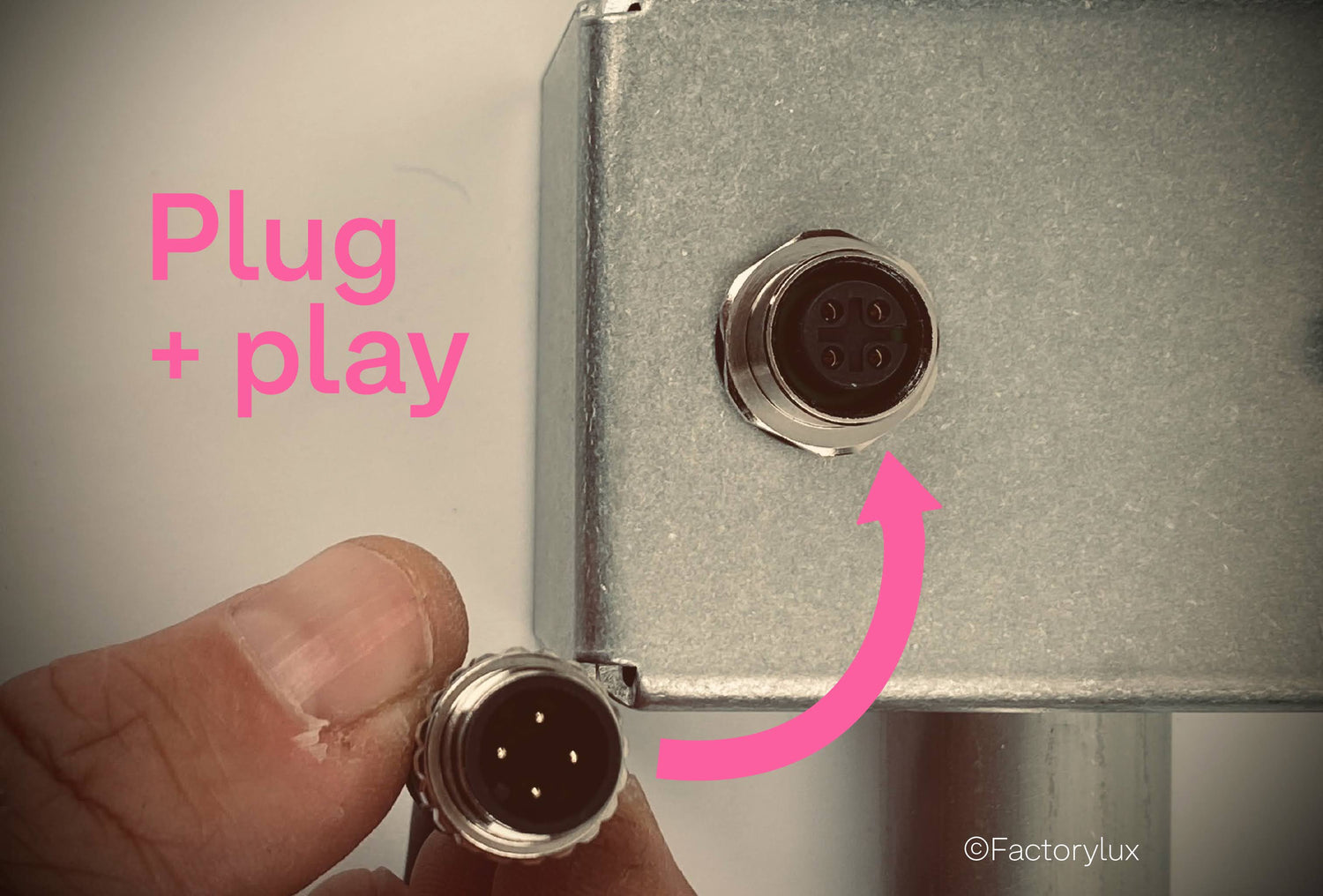 ecologically friendly architectural track lighting system for circular economy with miniature plug and socket connectors