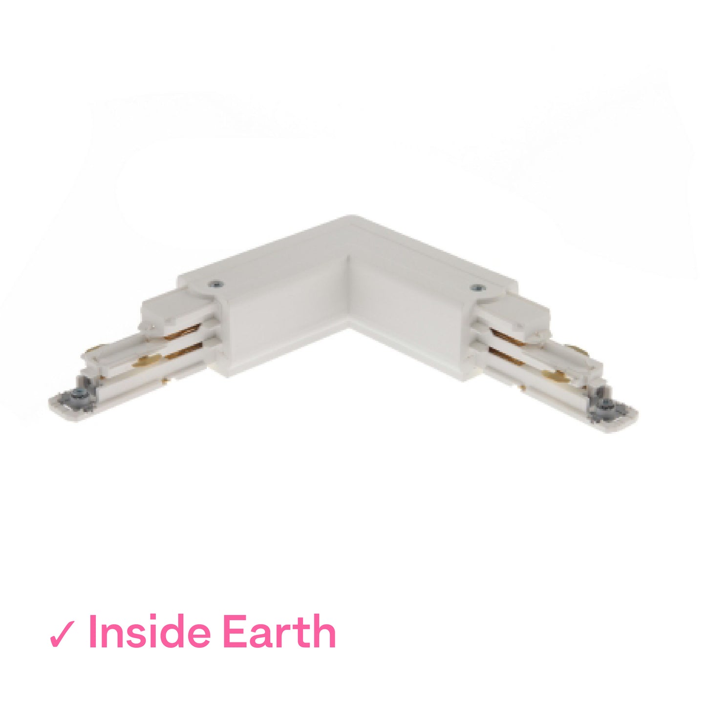 Global DALI 3 Circuit Lighting Track L White Coupler, Inside earth by Nordic Aluminium <XTSC634-3>