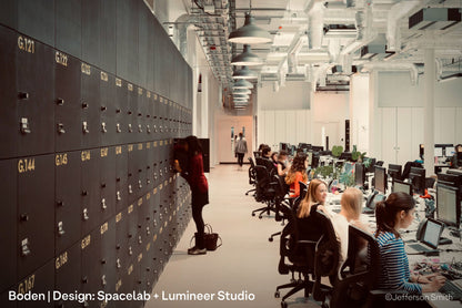 Boden. Design: Spacelab + Lumineer Studio. Office Lighting by Factorylux